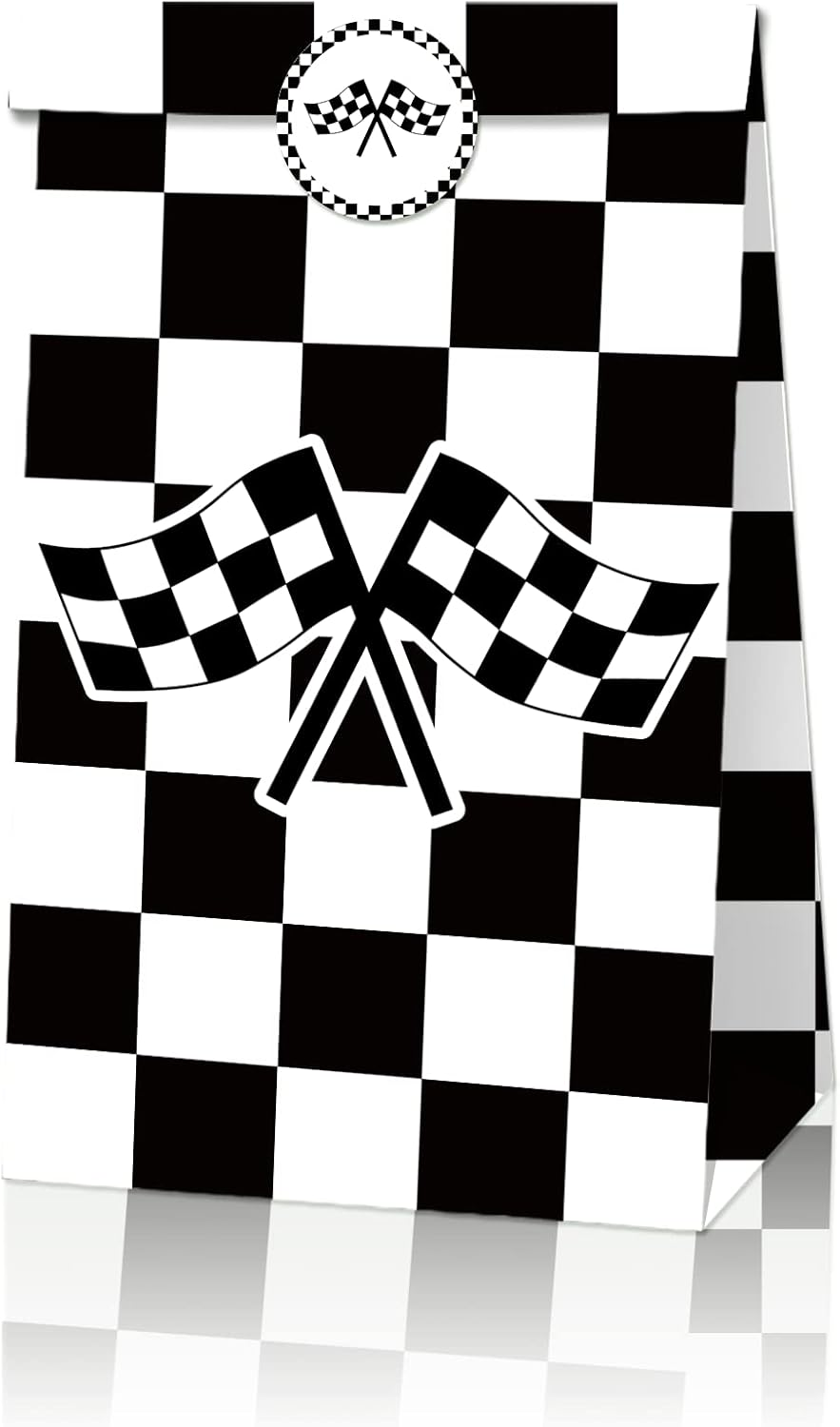 PEKGLOW 24 Pcs Racing Car Candy Bags Racing Car Party Decorations Racing Car Gift Bags Checkered Racing Treat Bags Race Car Party Favors Bags Black and White Checkered Racing Flag Candy Bags Racing Car Party Favor Bags Kraft Paper Bags Goodie Bags Paper Gift Bags Black and White Race Car Favor Bags Kraft Paper Popcorn Boxes for Racing Car Birthday Decorations Racing Car Party Favors Racing Car Themed Birthday Decorations Fast Two Party Decorations Fast Race Car Birthday Party Decorations Truck Cars Birthday Party Decorations Fast One Party Decorations Fast Two Birthday Decorations Fast One Birthday Decorations image number 6