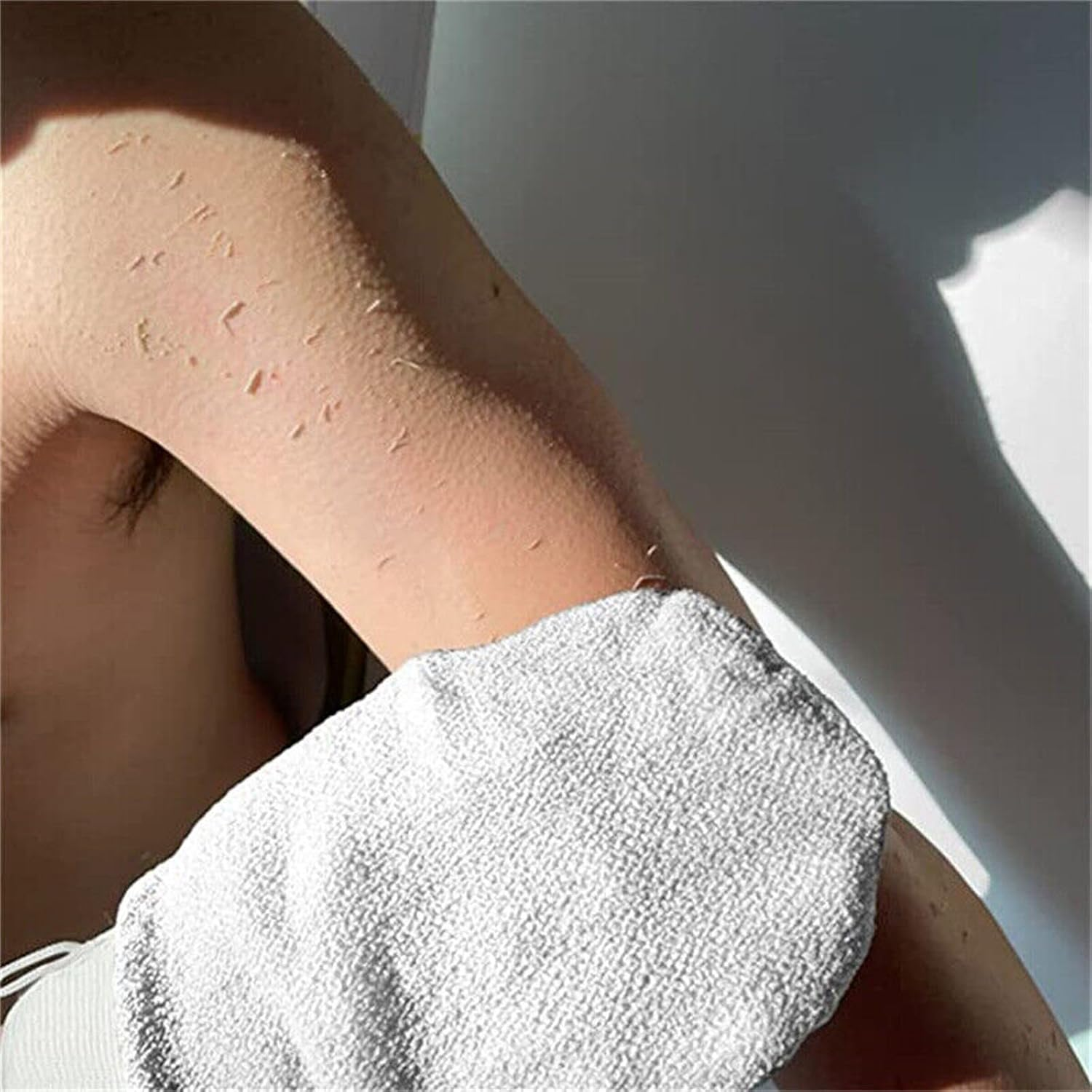 Kessa Exfoliating Glove, Arabic Exfoliating Glove, Original Kessa Exfoliating Glove, Kessa Back Scrubber, Moroccan Kessa Scrub Exfoliating Gloves for Body to Remove Dead Skin (C)