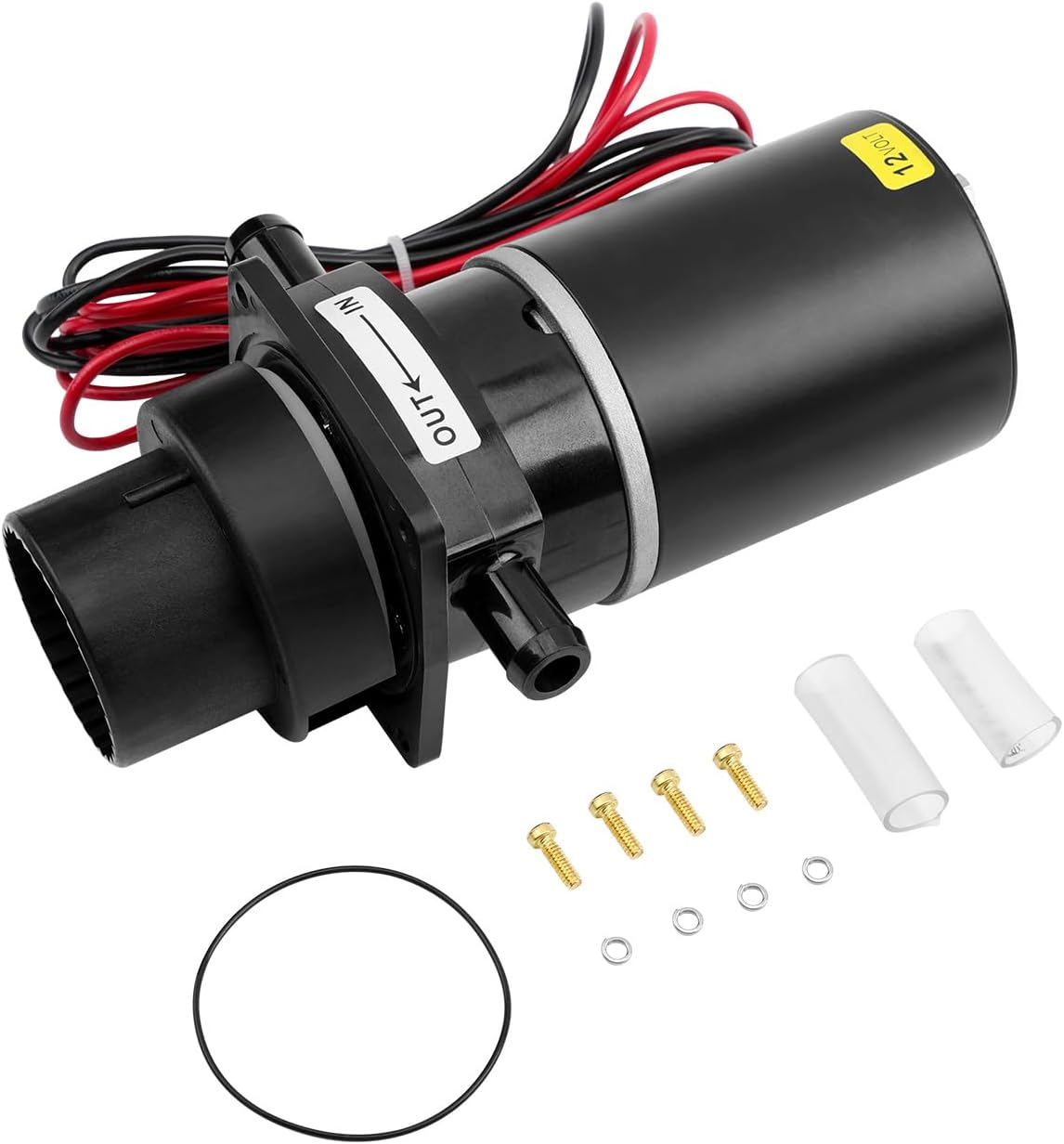 Marine Toilet Macerator Pump Motor Sub Assembly Kit, 37041-0010, Compatible with Jabsco 37010-0090 37010-0000 37010-1000 37010-1090, Boat Yacht Quiet Flush Toilet Electric Macerating, 12-Volt, No Leak image number 1