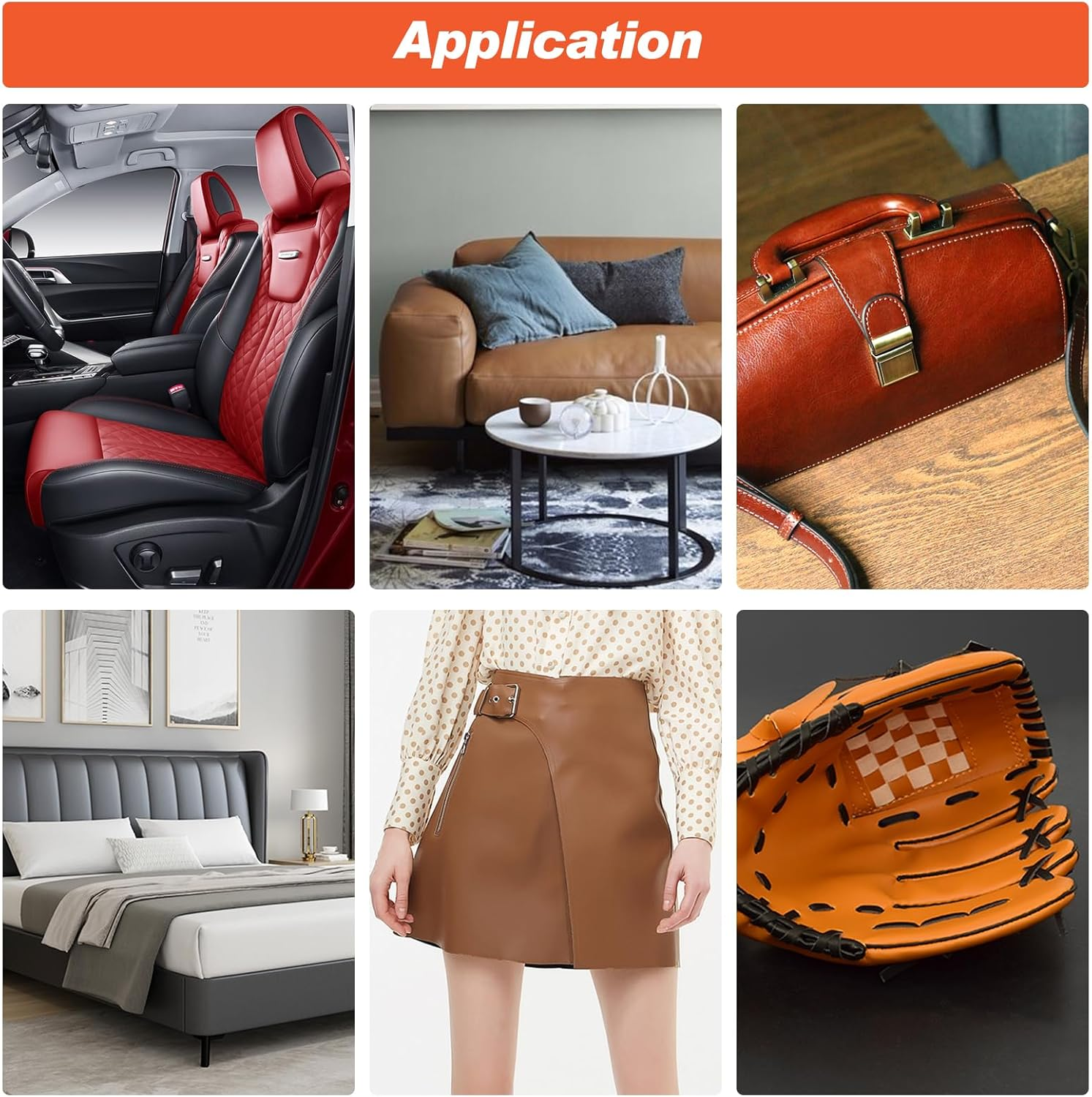 GRPOCHE Leather Recoloring Balm, Beige Leather Repair Kit for Leather Restorer Scratch, Cracks, Faded, Scuffed, Leather Dye Paint Color Restorer for Couches, Car Seats, Bags, Shoes image number 2