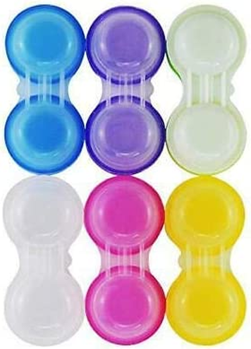 30 Pack Colorful Contact Lens Case - Bulk Eye Lense Cases, Holder Container Case image number 2