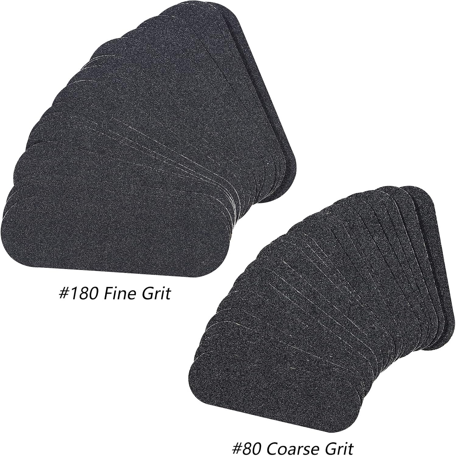 BNG Foot File Set, 40 Pieces Replacement Sandpaper Refill Pads, Pedicure Tool for Stainless Steel Foot Rasp, Hard, Cracked Heel, Dead Skin, Cuticle, Callus Remover, #80 image number 4