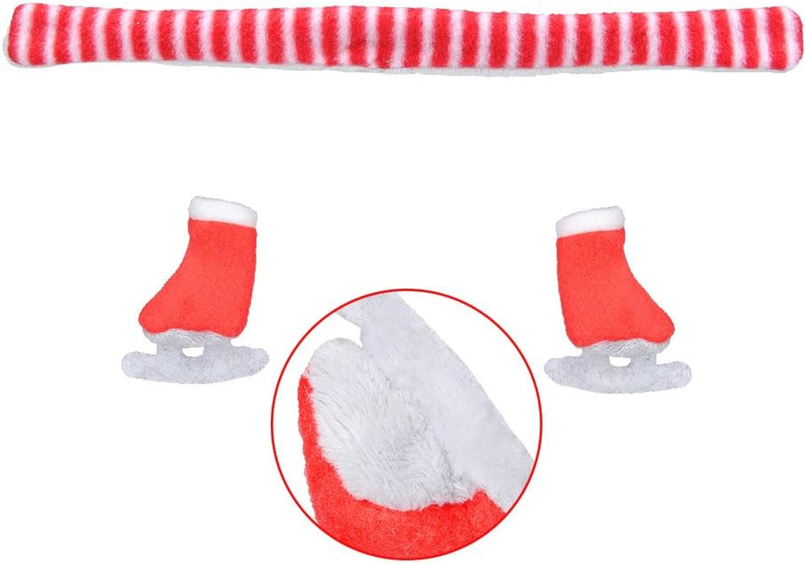 E-TING Santa Clothing Scarf + Ski Shoes for Elf Doll (Scarf + Ski Shoes)