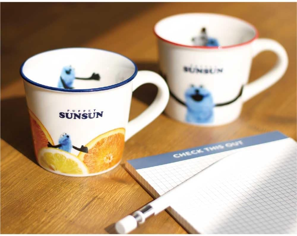 Tees Factory PS-5524698CT Puppet Sunsun Color Line Mug Citrus H77 X &Phi;90Mm image number 4
