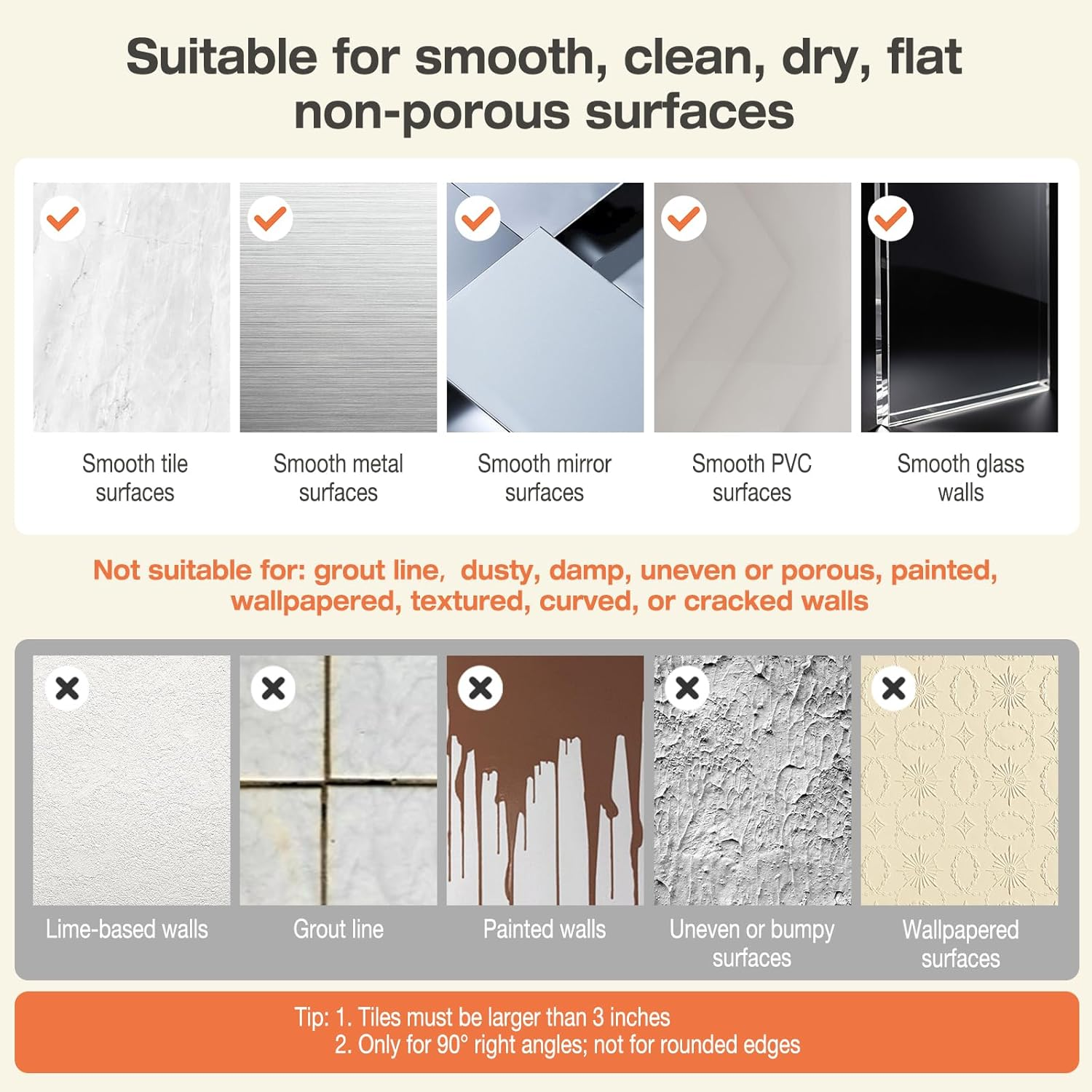 Lekesky Shower Shelf No Drilling Corner with Towel Rail - Strong Suction Cups, Removable, Aluminium & Rustproof - Bathroom Shelf Shower Shelf for Bathroom, Kitchen & Rental Apartment (Set of 2 image number 3