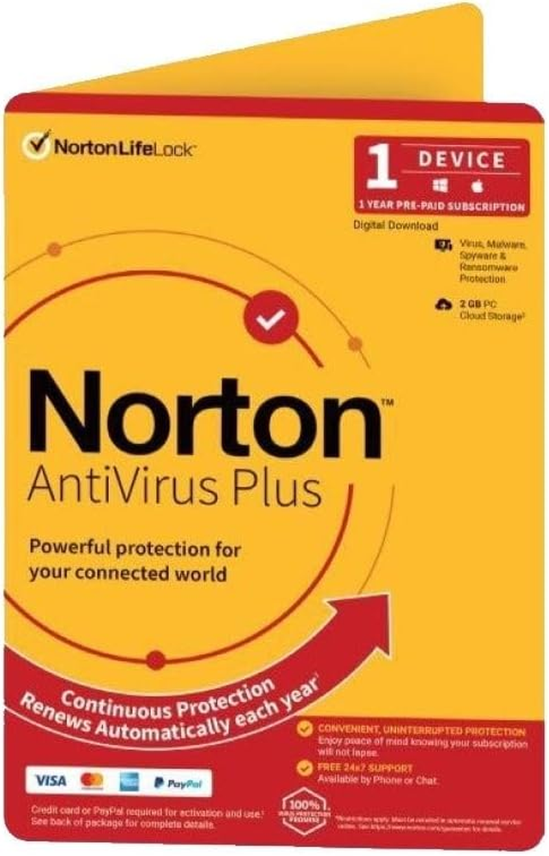 Norton Antivirus plus Empower 2Gb 1 User 1 Device OEM Antivirus Software