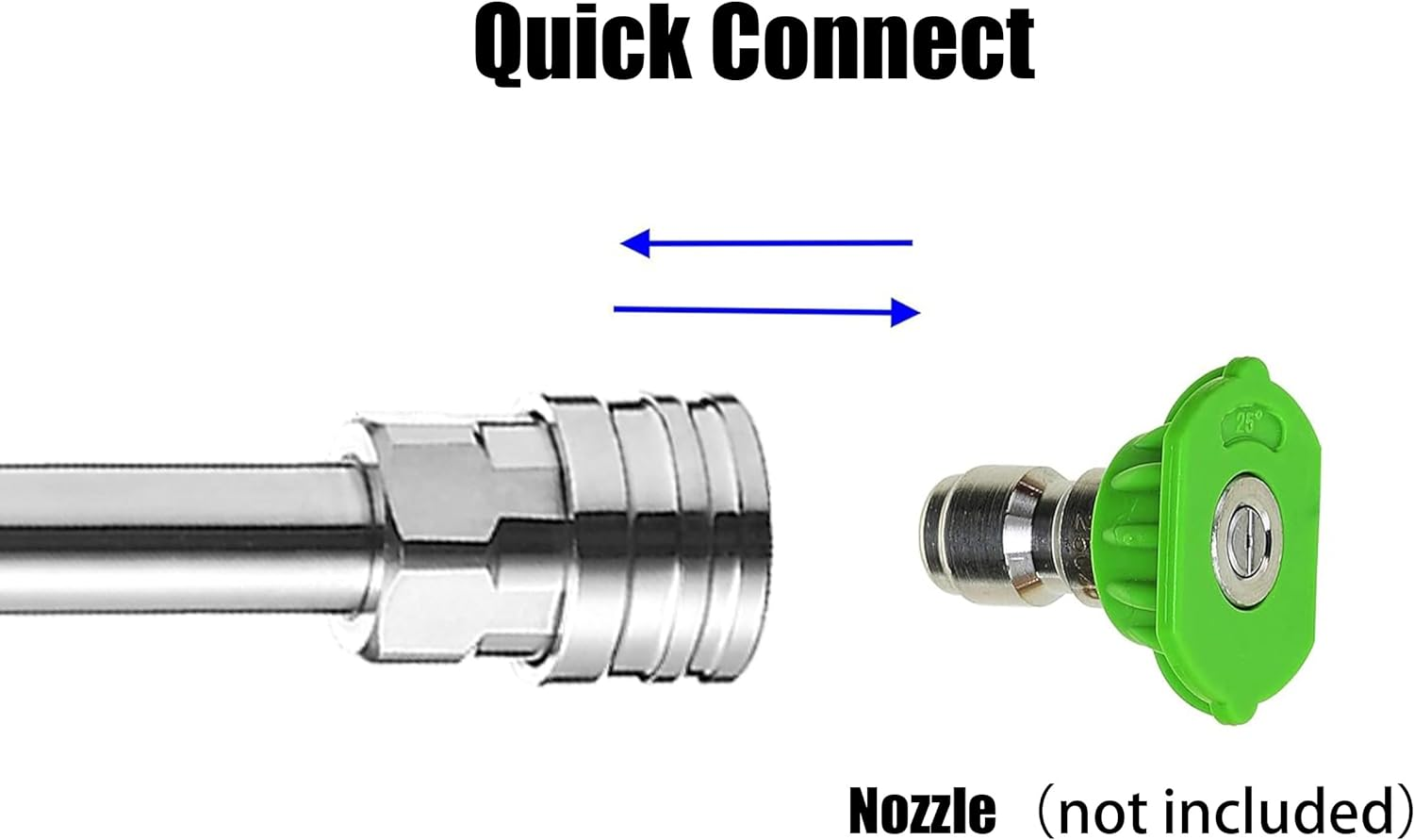 M Mingle Pressure Washer Extension Wand, Power Washer Lance, 17 Inch, 1/4 Inch Quick Connect