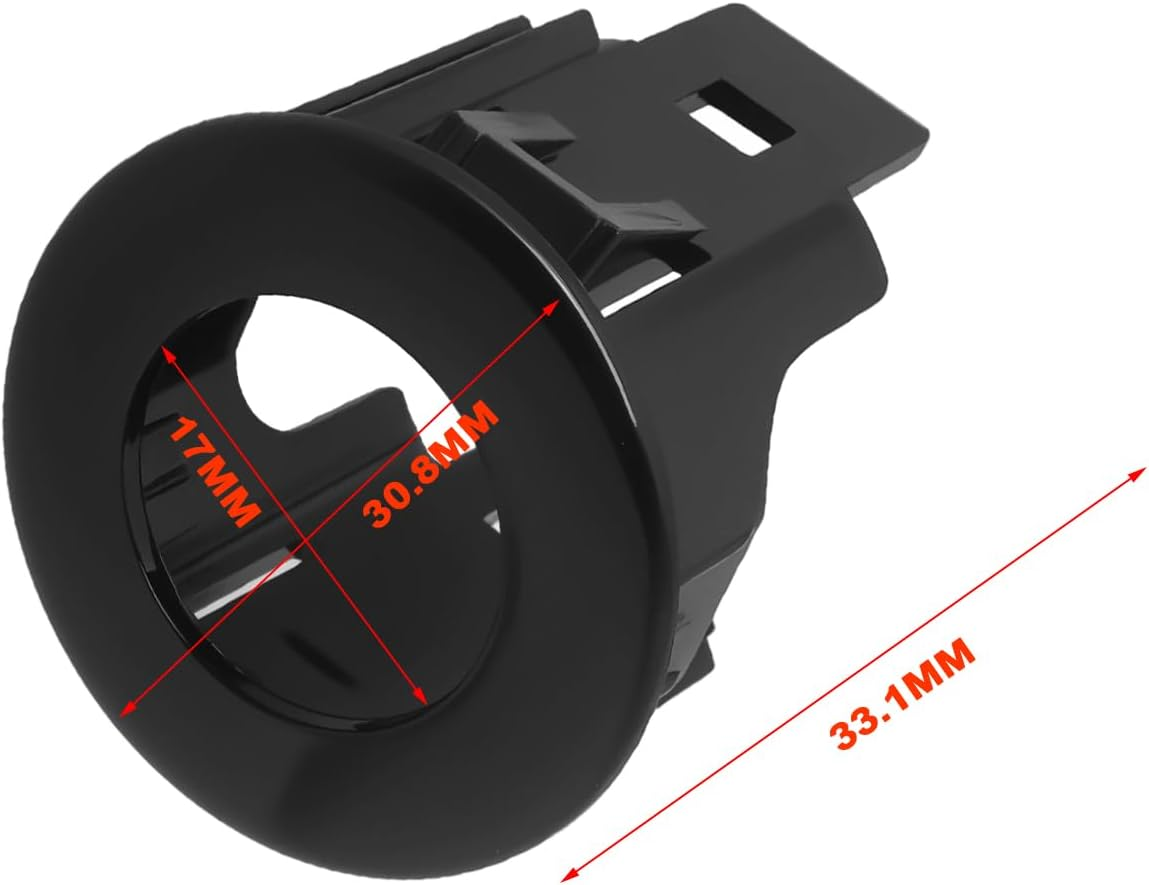 Be in Your Mind 2Pcs Parking Sensor Retainer Bracket Holder PDC Holder Replacement Part 228533 4JAOA Compatible with Nissan X Trail T32 Black image number 3