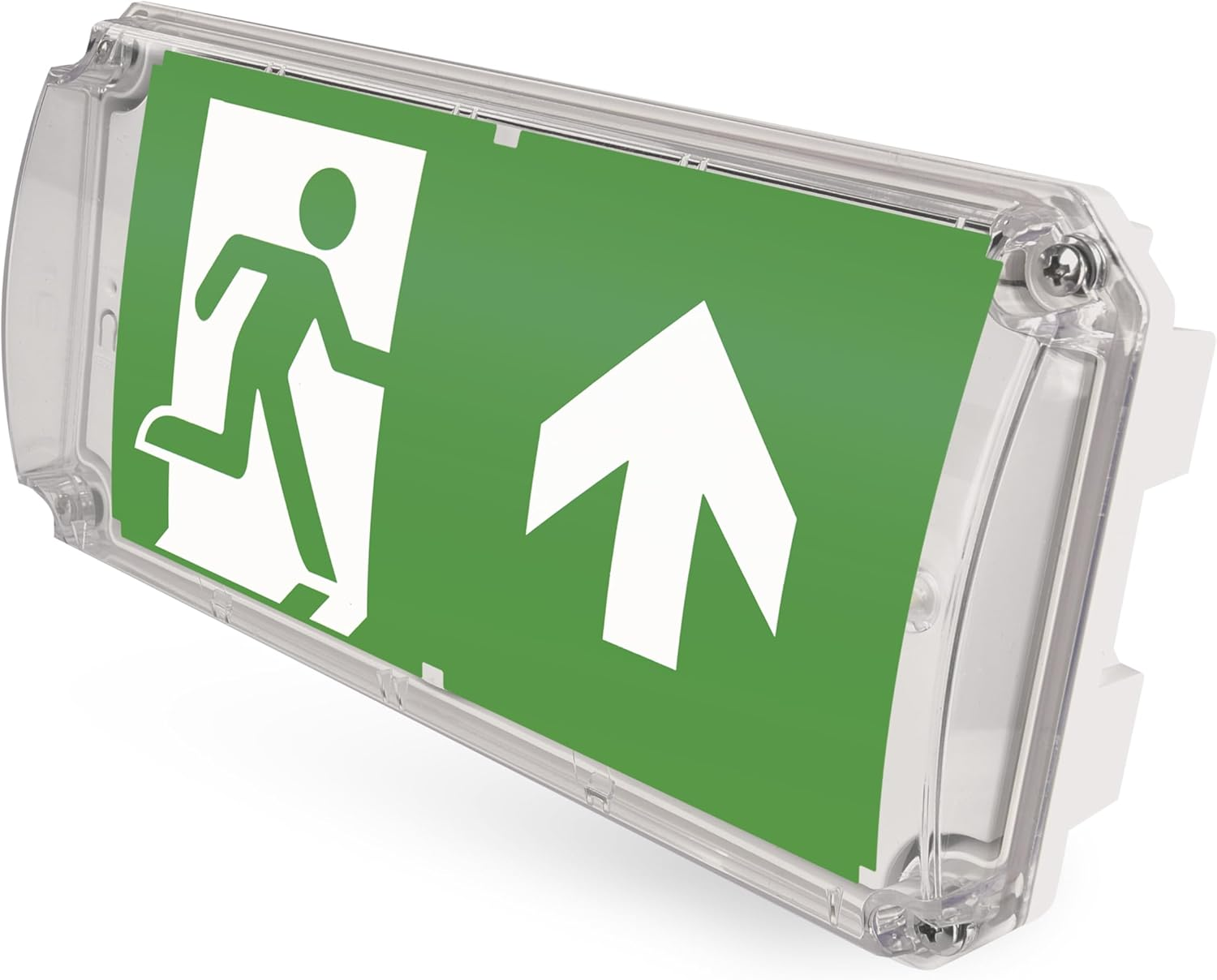 EMOS - LED Security Light Nessi 3W with Battery - Anti-Panic Lighting with Manual and Auto-Test Button - 3 Hours Emergency Mode - Surface-Mounted - Cool White Light - Also for Wet Rooms - White image number 3