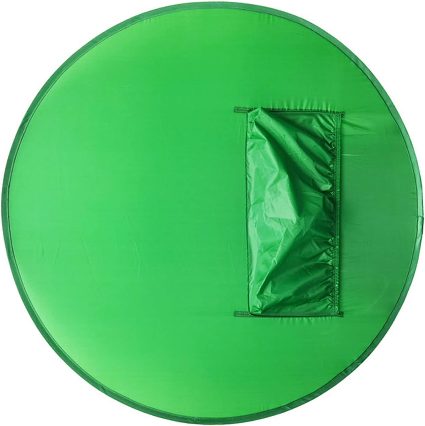 Green Screen, 142Cm round Portable Folding Backdrop for Video Recording, Photography, Live Streaming, Gaming, Small Collapsible Chair Background Cloth Greenscreen, Easy Setup image number 3