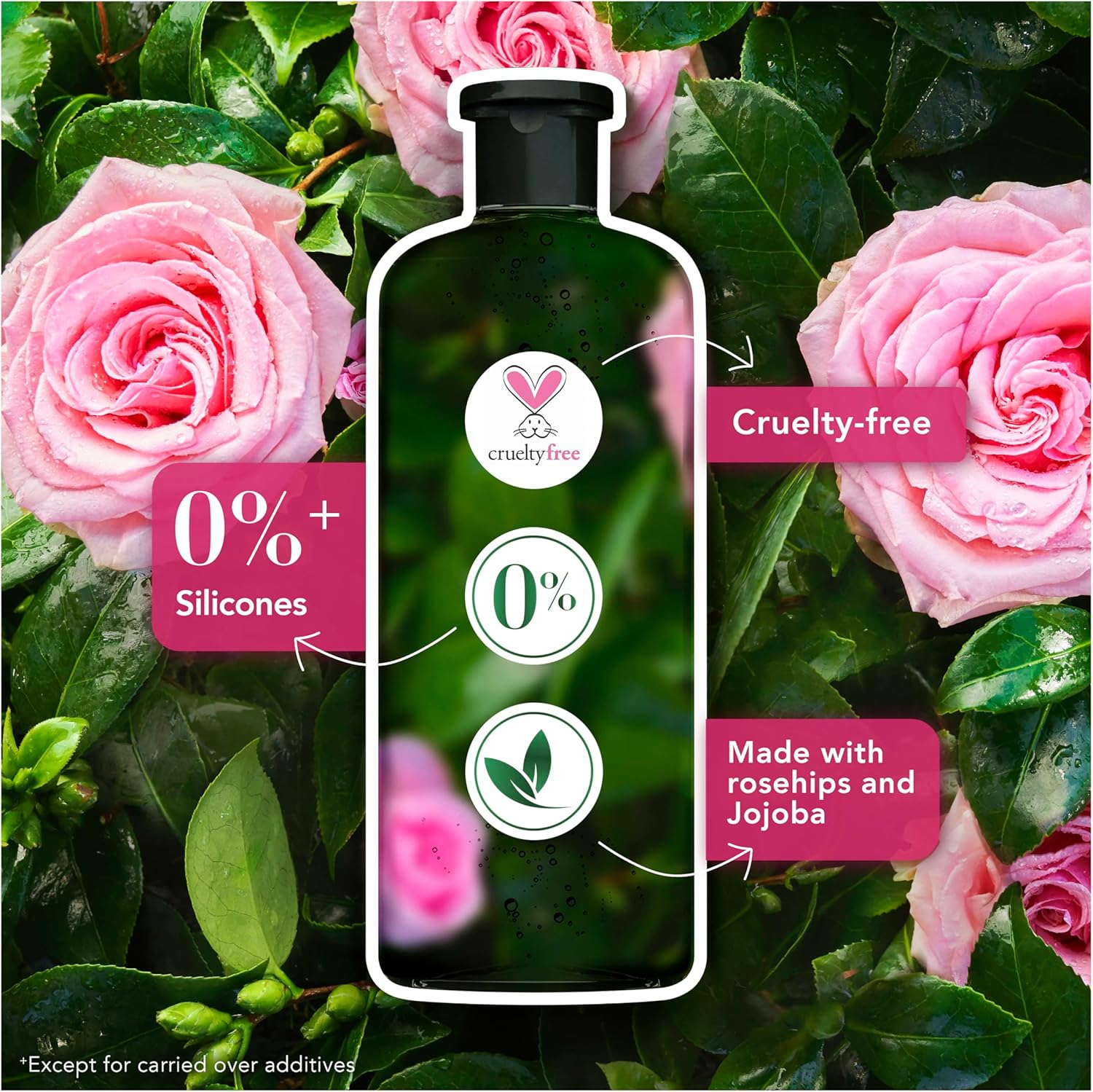 Herbal Essences Rosehip and Jojoba Replenishing Shampoo, 600 Ml (Pack of 2)