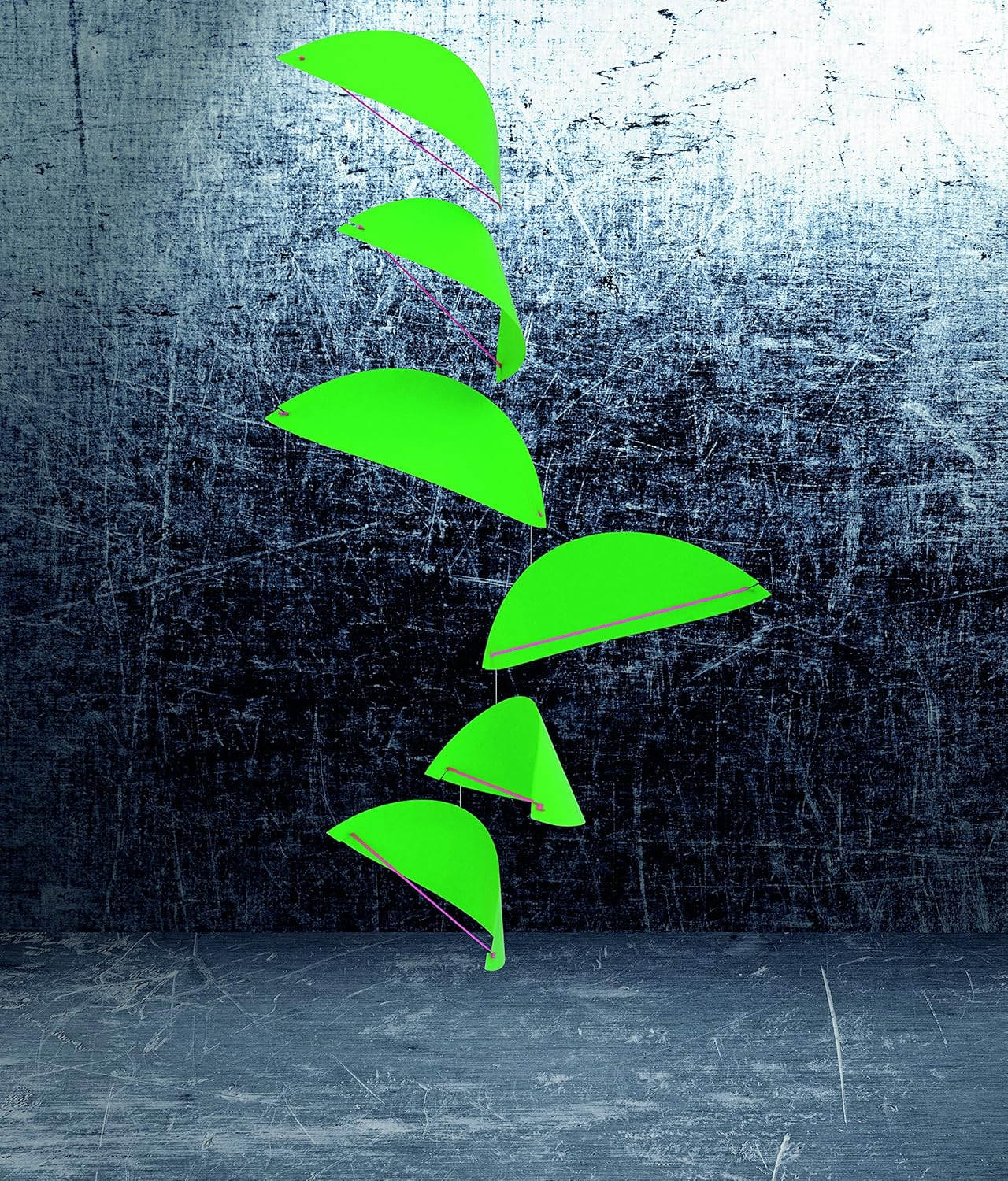 Kites Green Hanging Mobile - 32 Inches Plastic - Handmade in Denmark by Flensted image number 1