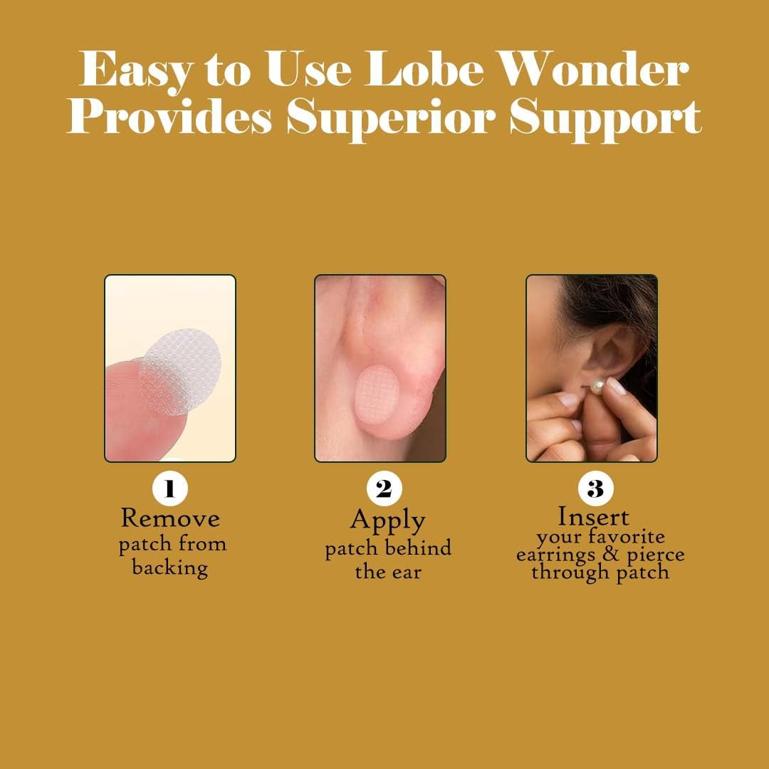 Aayuleubeda Badi Care ABC - Ear Lobe Support Patch for Heavy Earrings (Pack of 30) image number 3