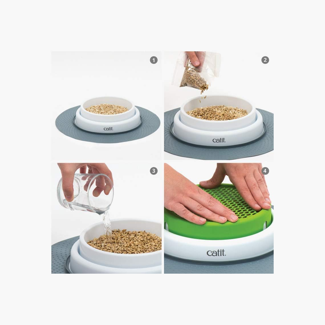 Catit Cat Toys Cat Grass Seeds (Set of 3) image number 5