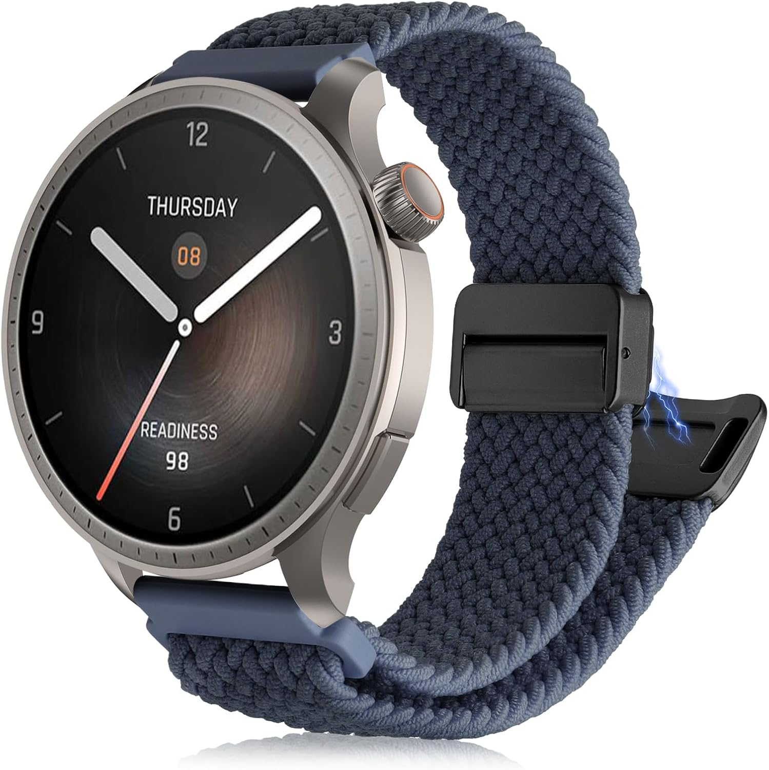 22 Mm Bracelet Compatible with Amazfit Bip 5/Amazfit Cheetah/Amazfit Cheetah Pro/Amazfit Balance, 22 Mm Nylon Sport Adjustable Replacement Watch Strap for Amazfit Bip 5