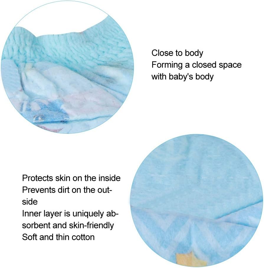 Viagasafamido 3Pcs Reusable Swim Diapers Infant Baby Swim Diapers Washable Snap Pool Swimming Diaper for Boys and Girls (XL 12-16Kg) image number 2