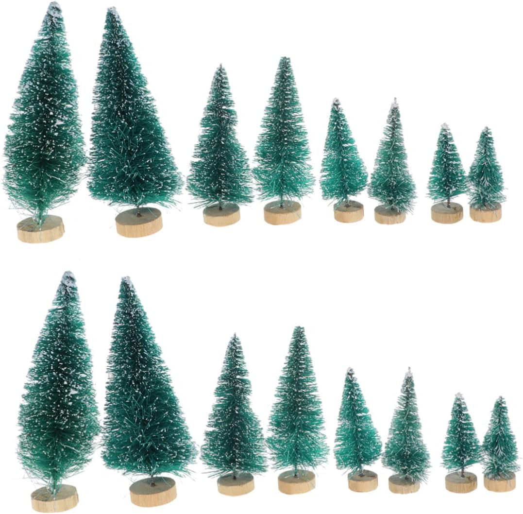 Mini Christmas Tree Model with 34Pcs Ornaments Christmas Decorative Accessory for Home Office