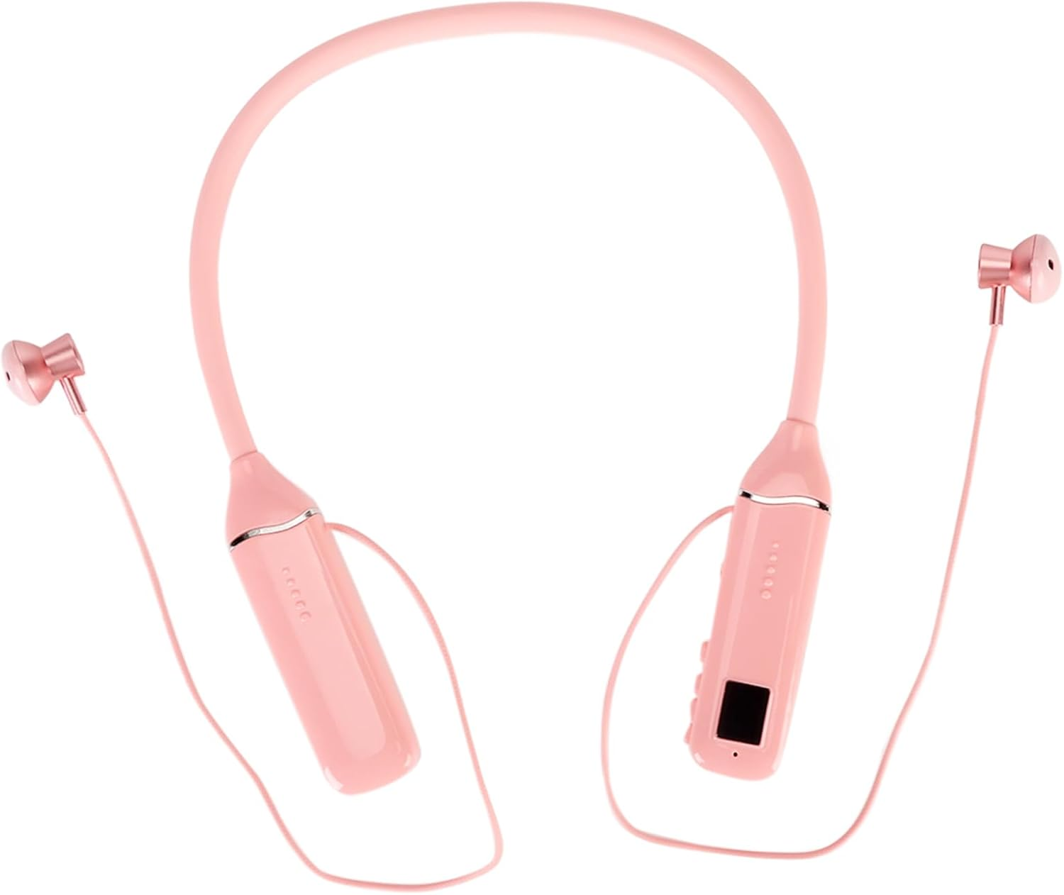 POENVFPO Neckband Headphones, RGB Backlight, Long Standby Time, Memory Card Playback, Wireless Headphones for Music Fans (Blue)