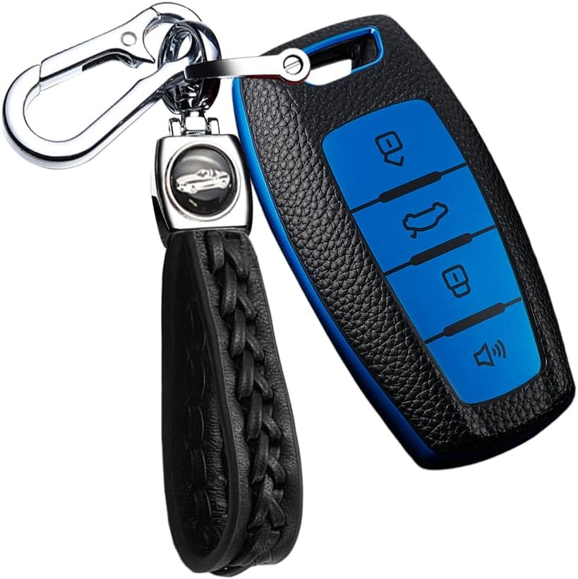 Ontto Car Key Fob Cover Keyring Fit for Great Wall Haval Hover H1 H4 H6 H7 H9 F5 F7 H2S GMW Coupe Key Case TPU Smart Key Shell Holder Bag Keychain Protector Decorative Accessories