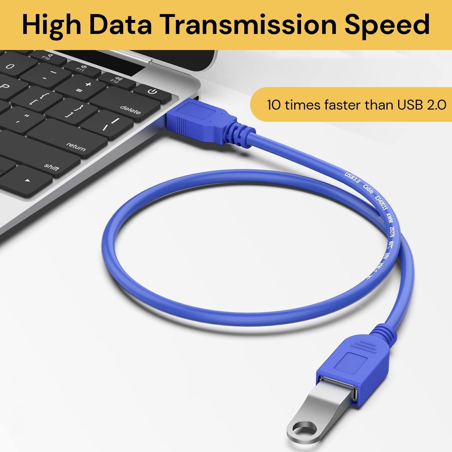 USB Extension Cable USB 3.0 Extender Type a Male to Female Cord High Speed Data Transfer Lead Compatible with Webcam, Gamepad, USB Keyboard, Mouse, Flash Drive, Hard Drive, VR, Xbox (5 M) image number 1