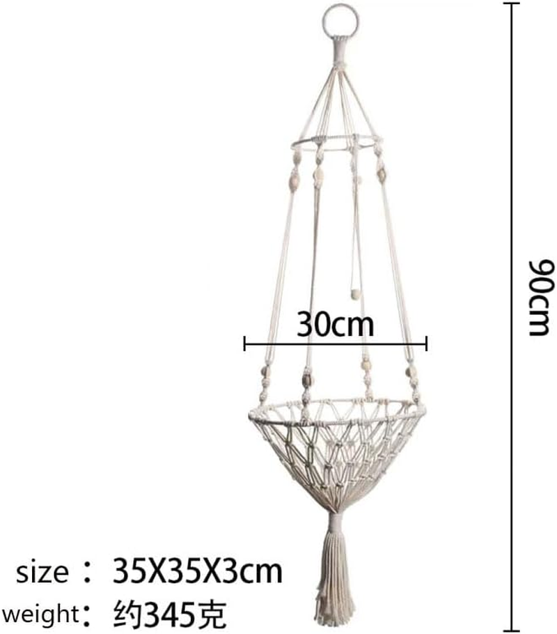 Cat Hammock, Bed Basket Swinging Pet House Nest for Small Dog Cat, Boho Hammocks, Space Saving Furniture Perches and Shelves for Wall image number 2