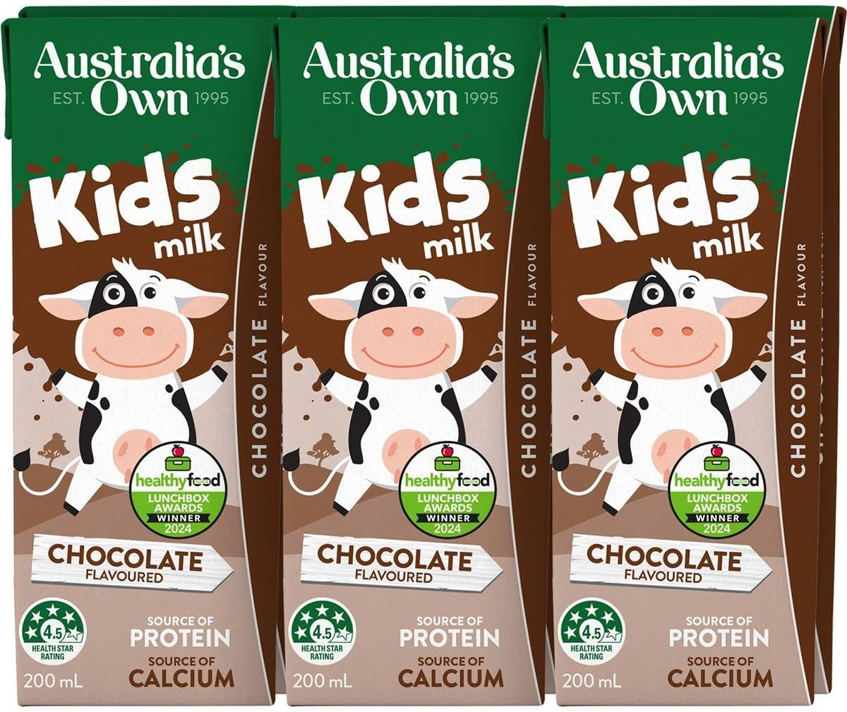 Australia'S Own Chocolate Flavoured Kid'S Milk 6 X 200 Ml image number 3