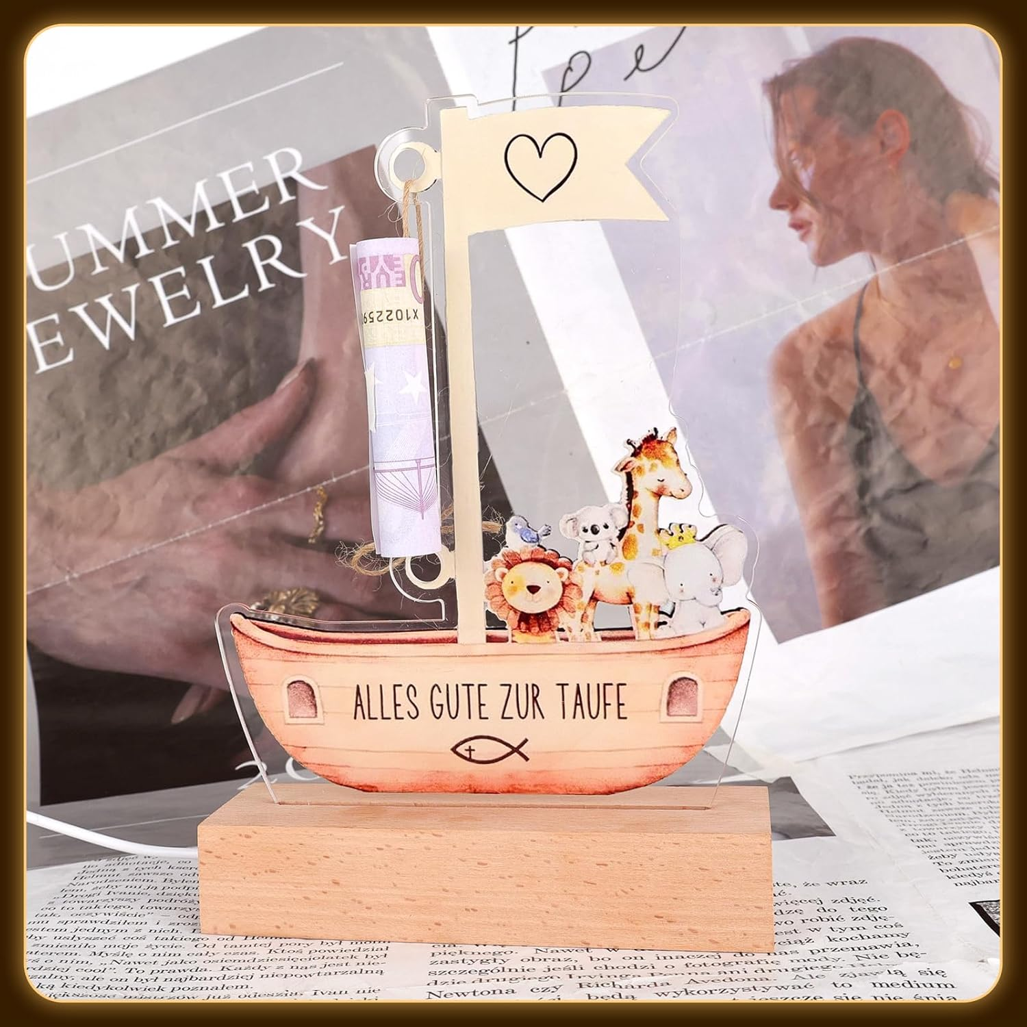 Christening Gift, Christening Gifts for Girls, Christening Gifts for Boys, Money Offered for a Baptism, LED Night Light, Birth Gift, Bedside Lamp for Nursery/Baby Room image number 3