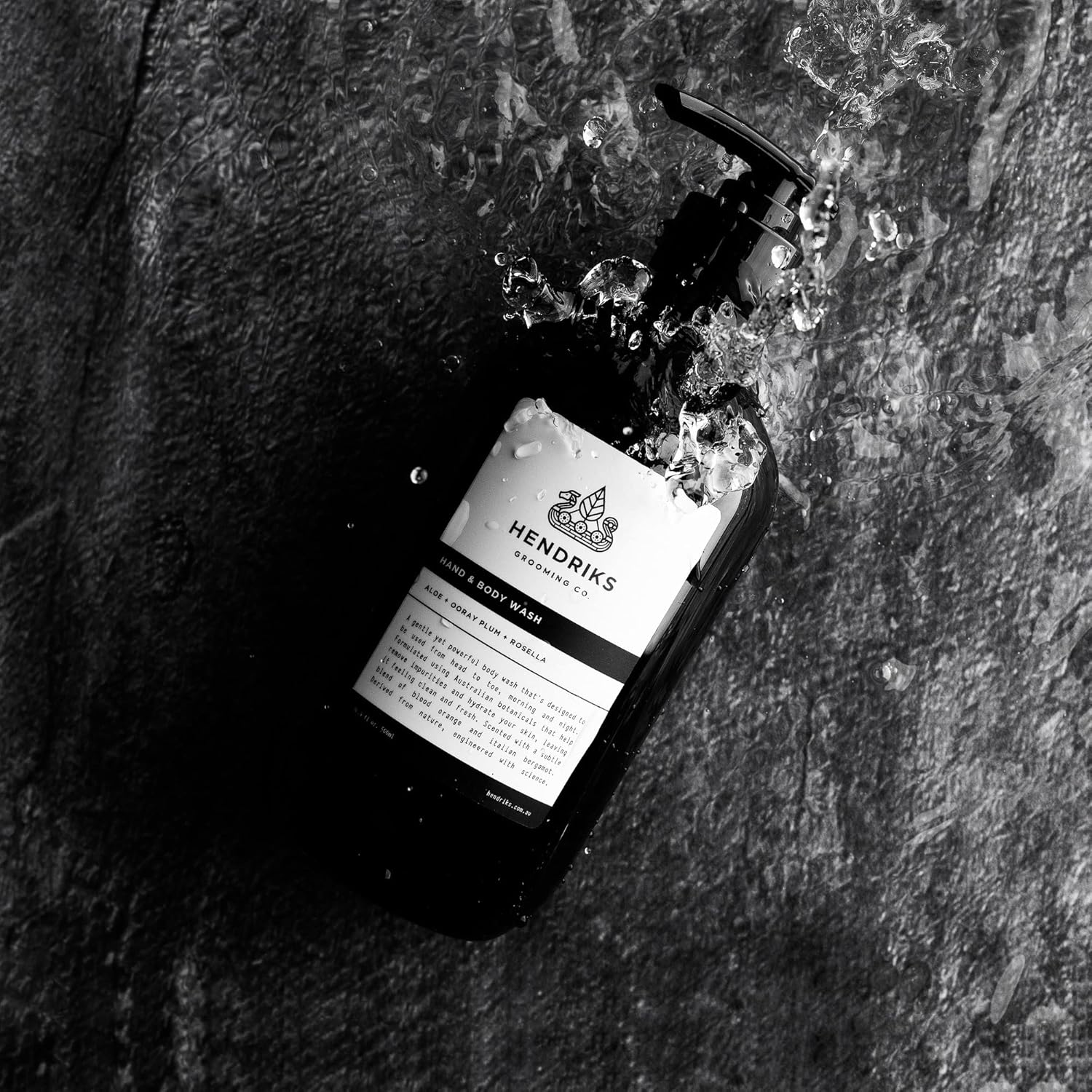 Hendriks&trade; Hand & Body Wash for Men | Natural, Sustainable, Vegan | Aloe + Ooray Plum + Rosella Flower | 500Ml image number 5