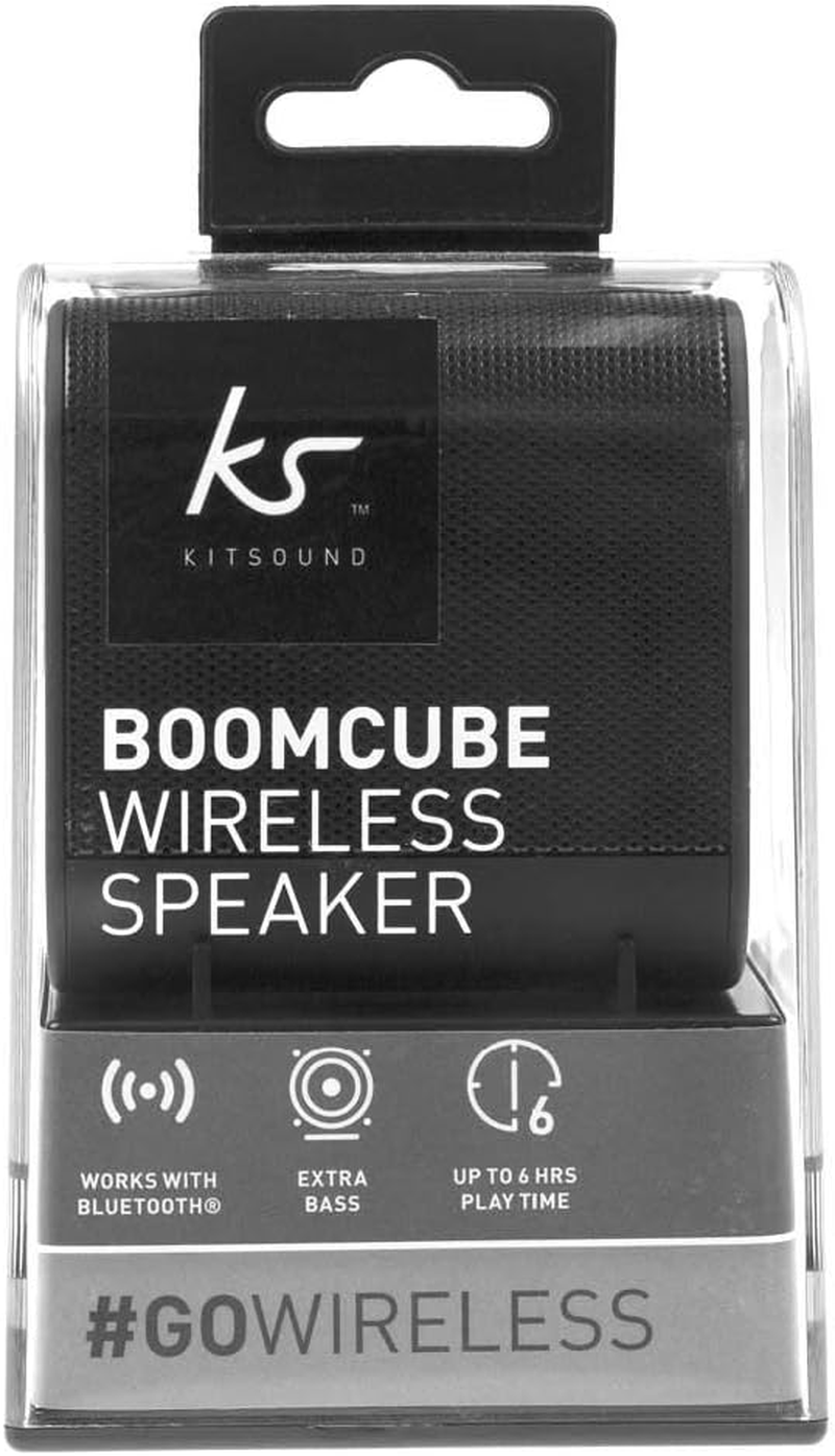 Kitsound Boom Cube Metallic Portable Rechargeable Wireless Bluetooth Speaker, Rose Gold image number 4