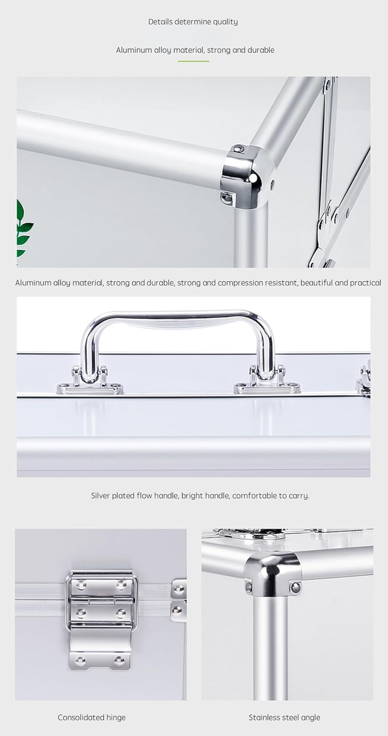 Multi-Layer Aluminum Double-Opening Medicine Box Storage Organizer Medical Kit Emergency First Aid Container Silver image number 5