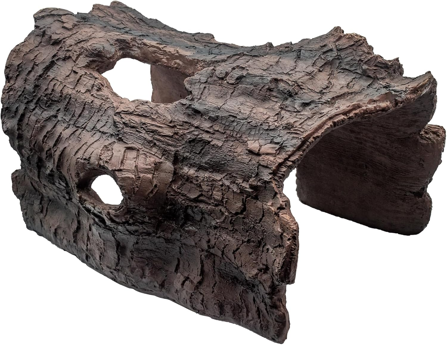 Realistic Faux Log Fish Cave - Predator Protection Shelter, Fish Hide & Aquarium Cave for Koi Pond Decor All-Weather Durable Pond Decorations for Ponds, Aquariums and Terrariums image number 2