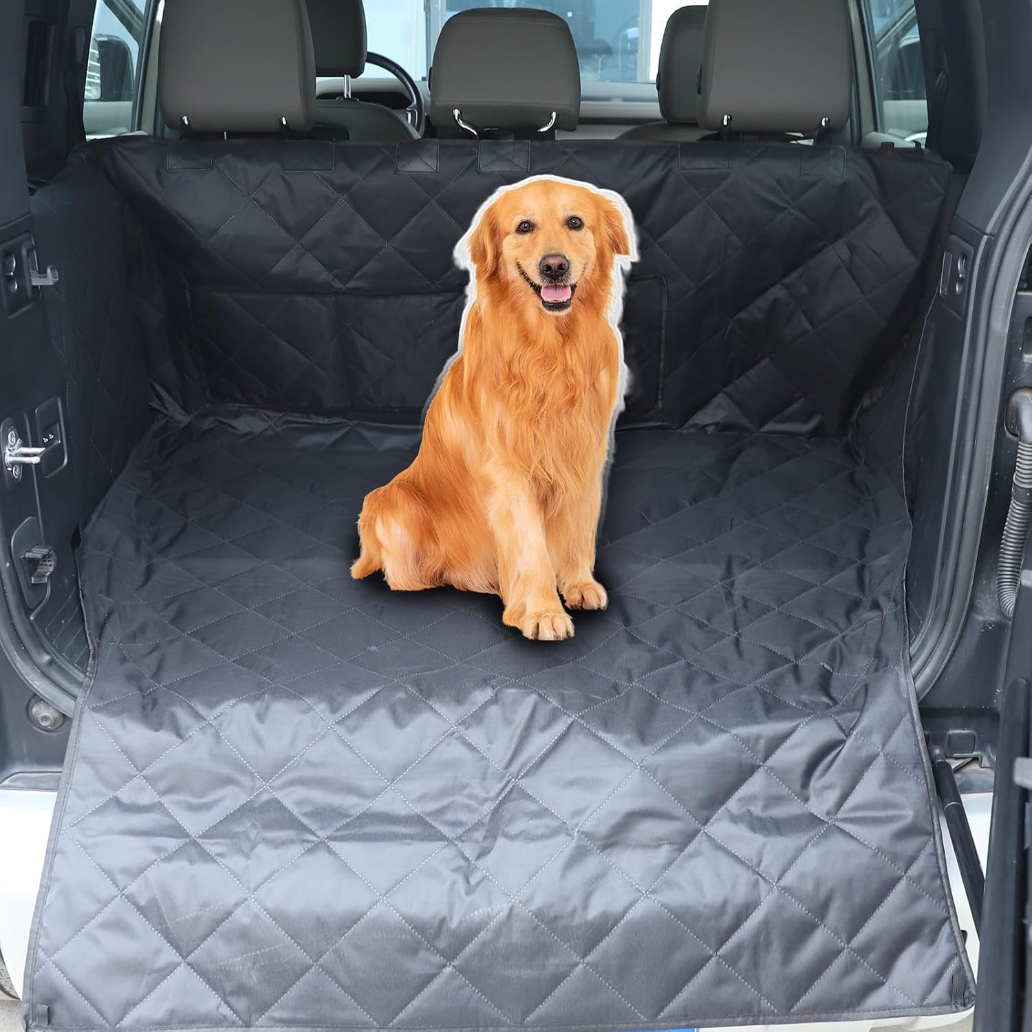 Dog Car Boot Liner Compatible with Land Rover Defender 90/110/130 2020-2025 Accessories | PVC Fabric Pet Cargo Mat | 1PCS Waterproof Dog Seat Mat (Style A) image number 5