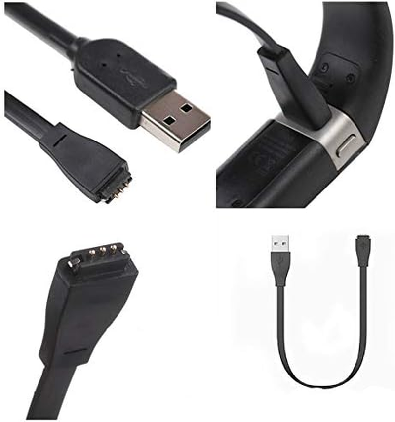 New USB Charger Charging Cable Cord Compatible with Fitbit Charge/Force Wristband Wrist Band Charge Replacement Charging Cable