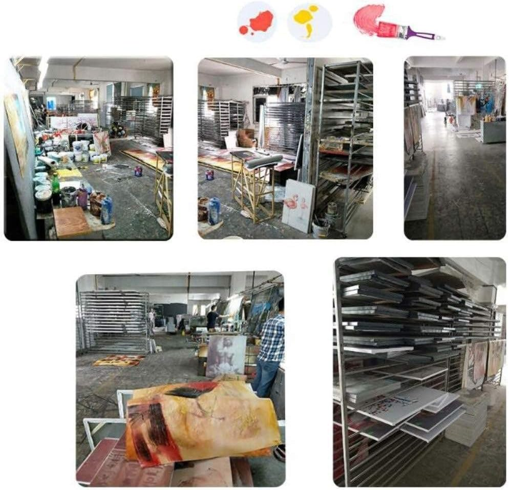 Hand-Painted Oil Painting - Abstract Waterfall Birch Tree Texture Light Luxury Painting Large Size Sofa Hanging Painting,On Canvas Wall Art for Living Room Bedroom Home Stairway Decor,As Shown,80 X image number 2