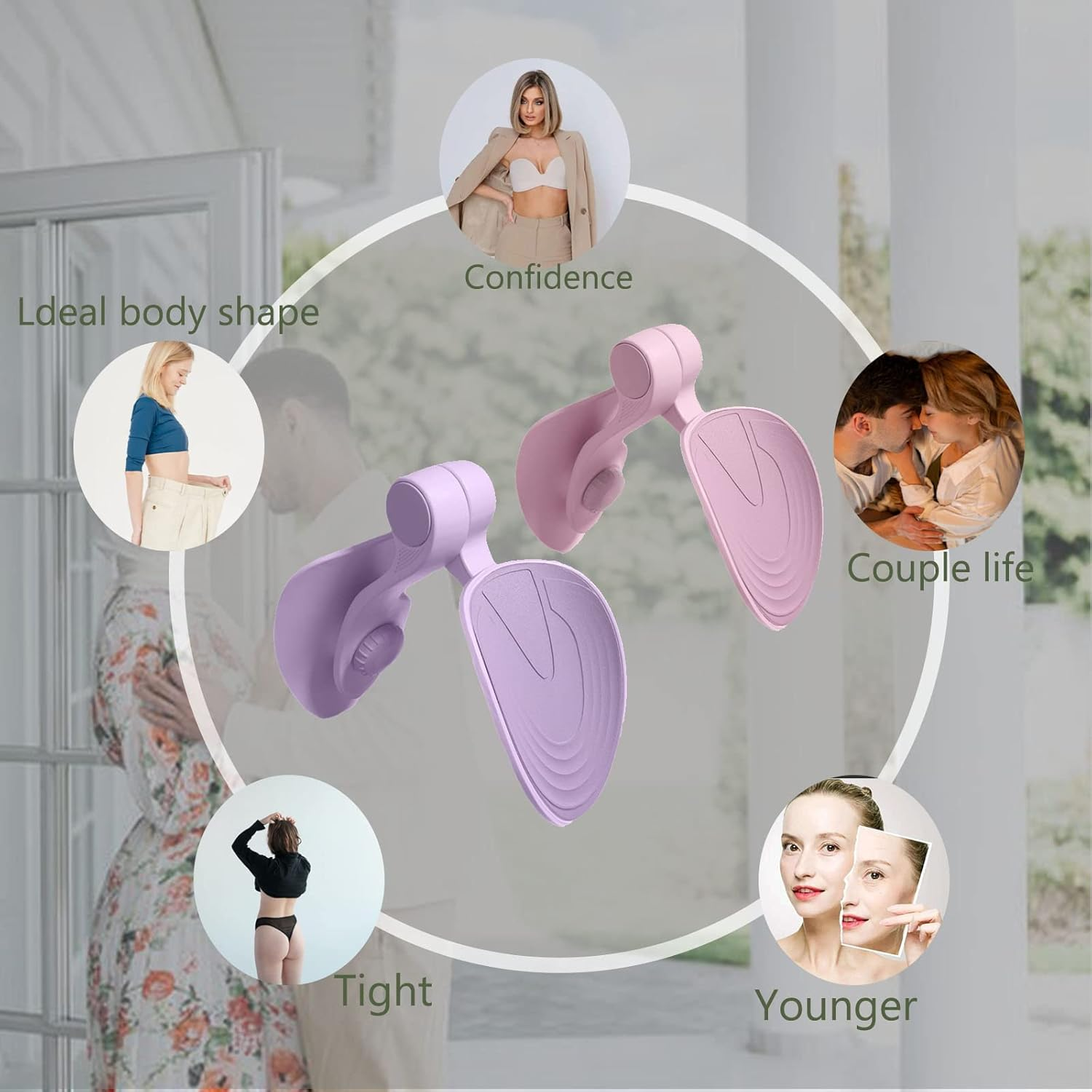 Upgraded Thigh Master, Kegel Exerciser Trainer Pelvic Floor Muscle Medial Exerciser Hip Muscle Inner Thigh Trainer Correction Beautiful Buttocks for Women image number 3