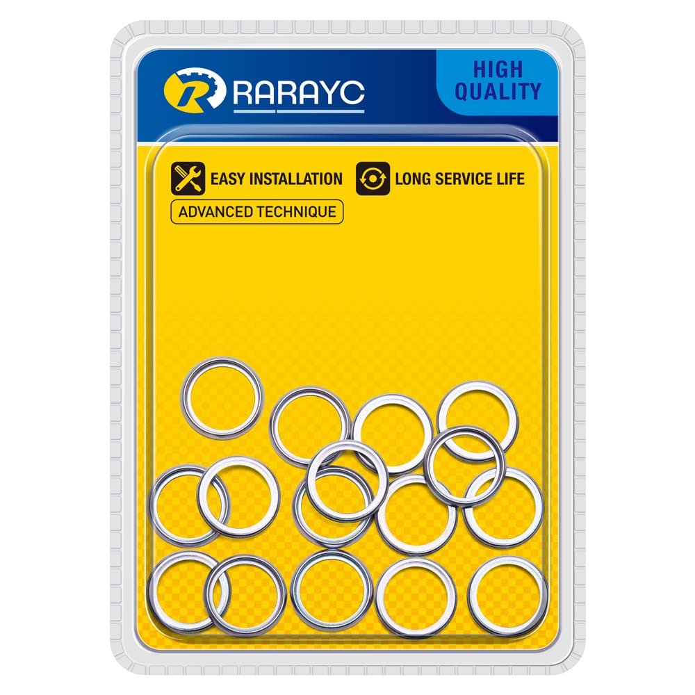 16 Pcs Oil Drain Plug Gaskets Crush Washers Seal Replacement for Subaru 803916010 image number 4