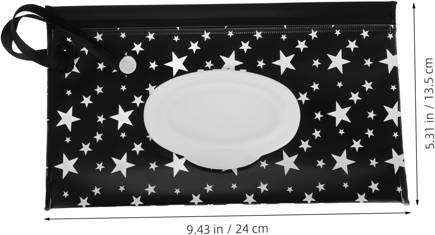 2Pcs Portable Wipe Holder Case Travel Wipes Dispenser Bag for Household Use image number 2