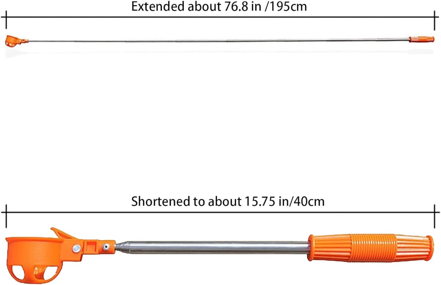 Grabber for Chicken Eggs - Extendable Long Egg Grabber,Pick up Equipment, Stainless Steel Reaching Collector for Coop Yard Orchard Farm Poultry Nest Garden image number 3