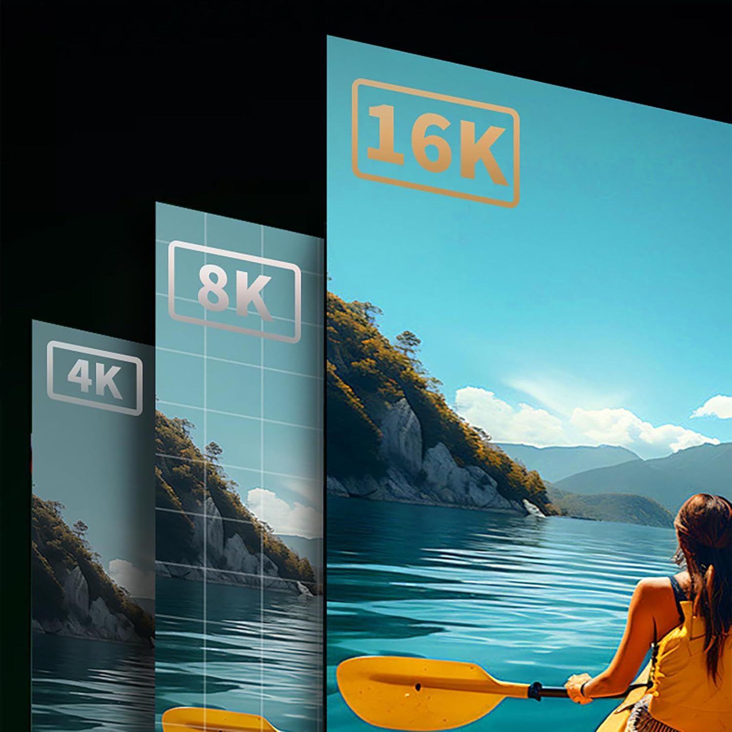 Tunghey Displayport Cable 2.1, 16K Displayport Cable 80Gbps 16K@60Hz, 10K@60Hz, 8K@60Hz HBR3 4K@60Hz/144Hz 5K@60Hz 1080P@240Hz Support Freesync G-Sync HDR10 for Gaming Monitor Graphics Card (1.5M) image number 1