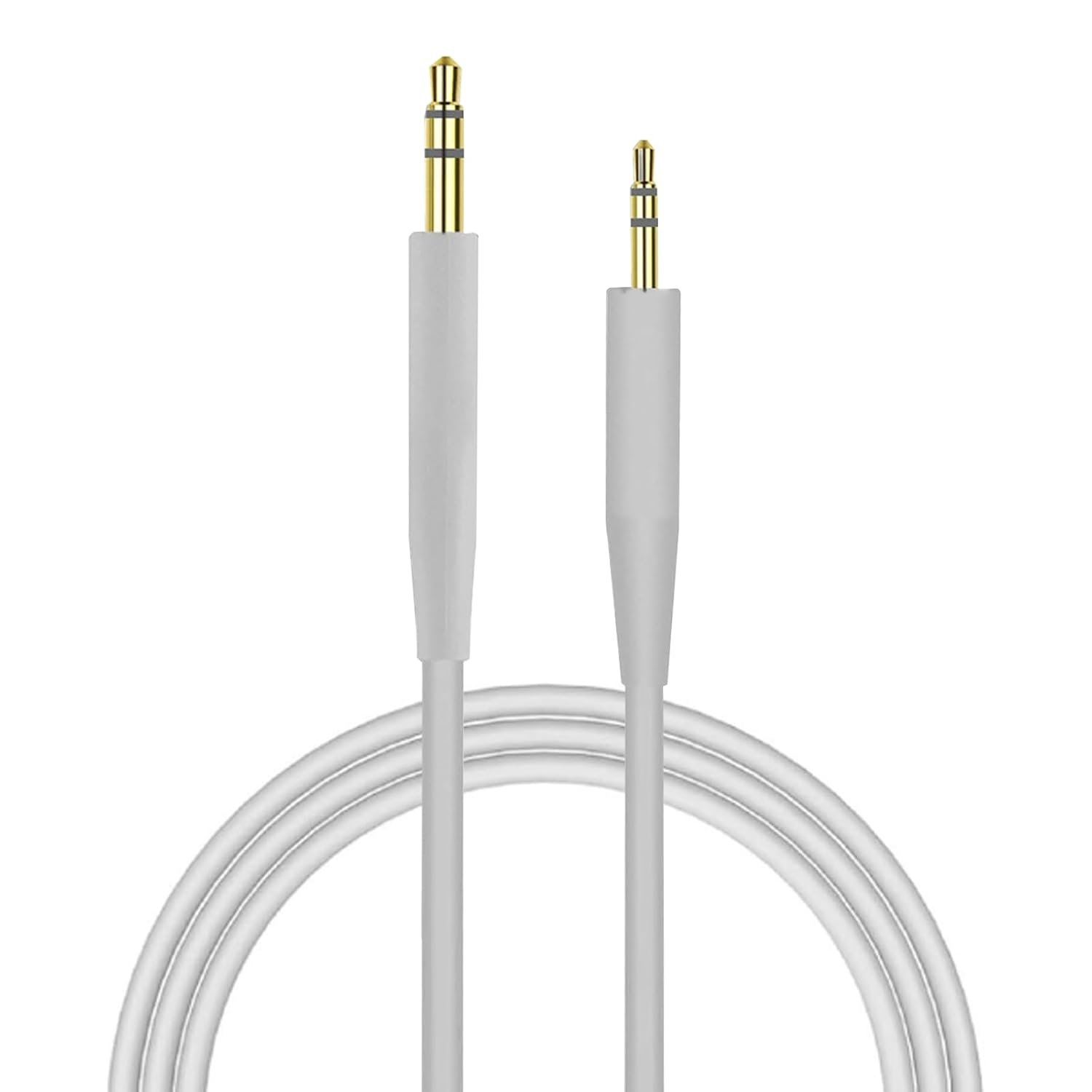 ONBPIY 2.5Mm to 3.5Mm Cable Headphone Cable Audio Cable Single Pack Grey Replacement Cord for Bose QC700 QC45 QC35 II QC35 QC25 On-Ear 2 Soundlink Soundtrue Headphones 1.4M (Black)