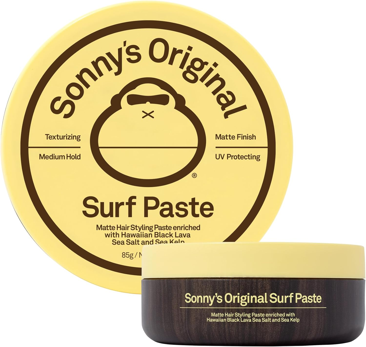 Sun Bum Texturizing Surf Paste - Sea Salt Matte Styling Pomade - Vegan & Cruelty Free - 85G image number 1