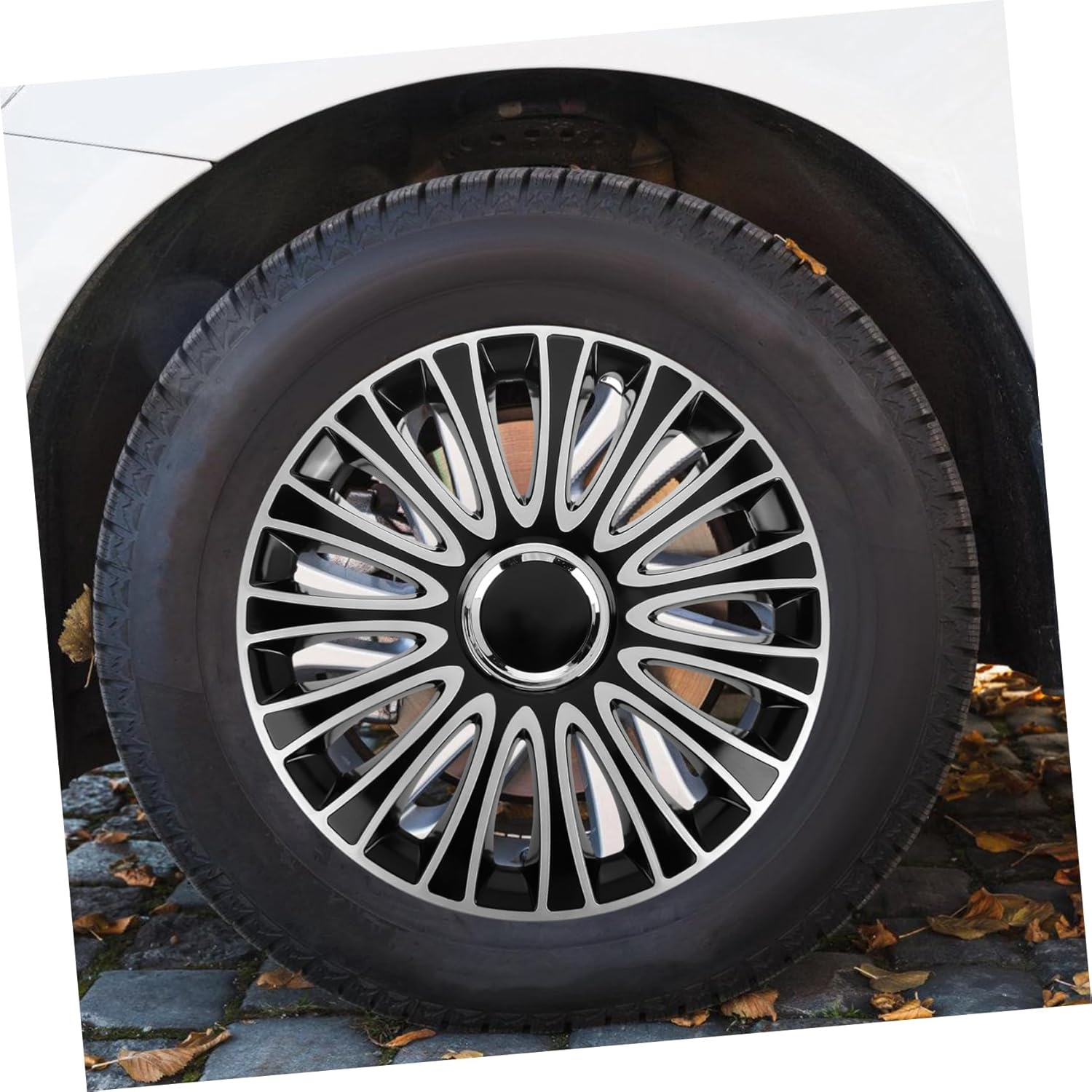 MUELODSIC Automotive Wheel Decorative Cover Rim Protector Fit Vehicle Hub Chic Design Material for Enhanced Aesthetic and Wheel image number 5