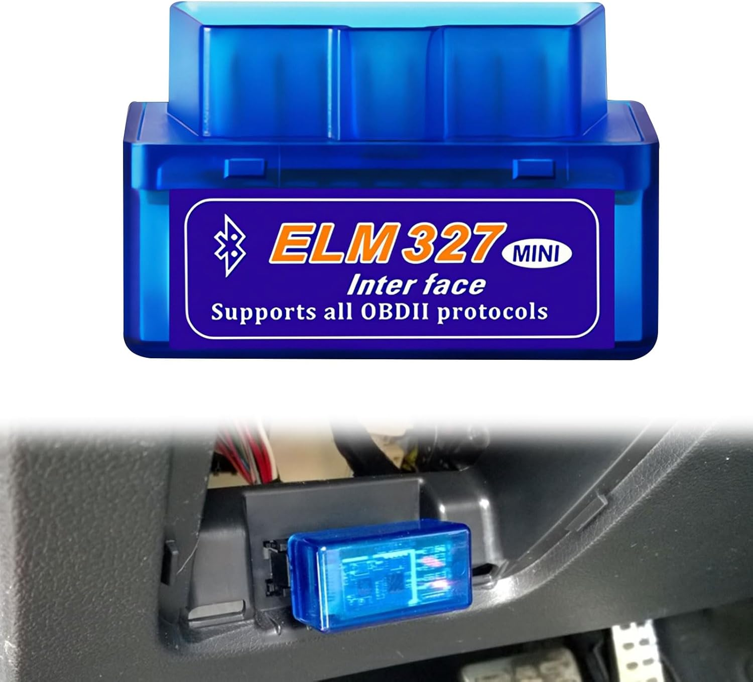 OBD2 Scanner Bluetooth, OBD Scanner, Elm327 OBD2 Code Reader Bluetooth Scan Tool, Wireless OBD Car Code Reader, Check Engine Code Reader, Compatible with Ios, Iphone, Ipad and Android image number 4