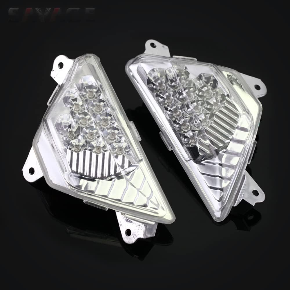 Front LED Turn Signal Indicator for NINJA 250 300 400 650 1000/SX ZX6R 2013-2023 Z1000SX Motorcycle Accessories Light (Smoke)