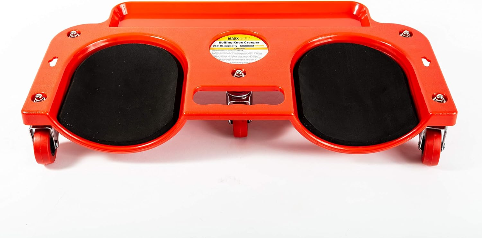 Maxworks Maxxhaul 80748 Rolling Knee Creeper/Pads ABS High-Impact Frame, 5 Swivel Castors, Tool Tray Holder, Multi-Color, Small image number 6