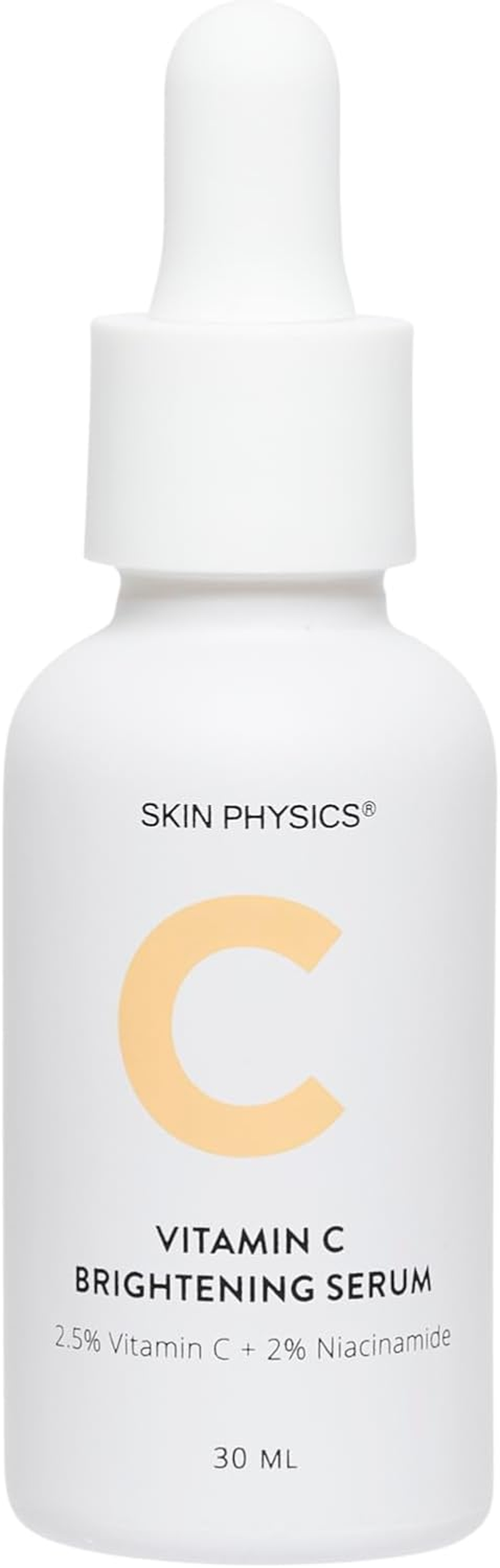Skin Physics Vitamin C Face Serum with Niacinamide(Vitamin B3),Dual-Vitamin C Complex,Brightening Serum for Dullness,Wrinkles & Uneven Skin Tone,Blemishes,Enlarged Pores,Signs of Ageing-30Ml