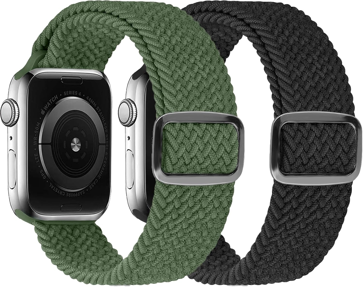 2 Pack Braided Bands Compatible with Apple Watch 38Mm 40Mm 41Mm 42Mm 44Mm 45Mm 46Mm 49Mm for Women Men, Solo Loop Nylon Strap for Iwatch Series 11/10/9/8/7/6/5/4/3/2/1/SE 3/Ultra 3