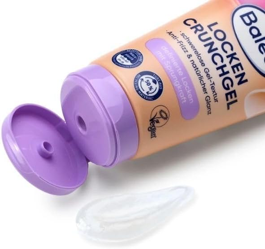 Balea Curls Crunch Gel Weightless Gel Texture, Anti-Frizz, Suitable for Curly Girl, Silicone-Free, 2 X 100 Ml image number 1