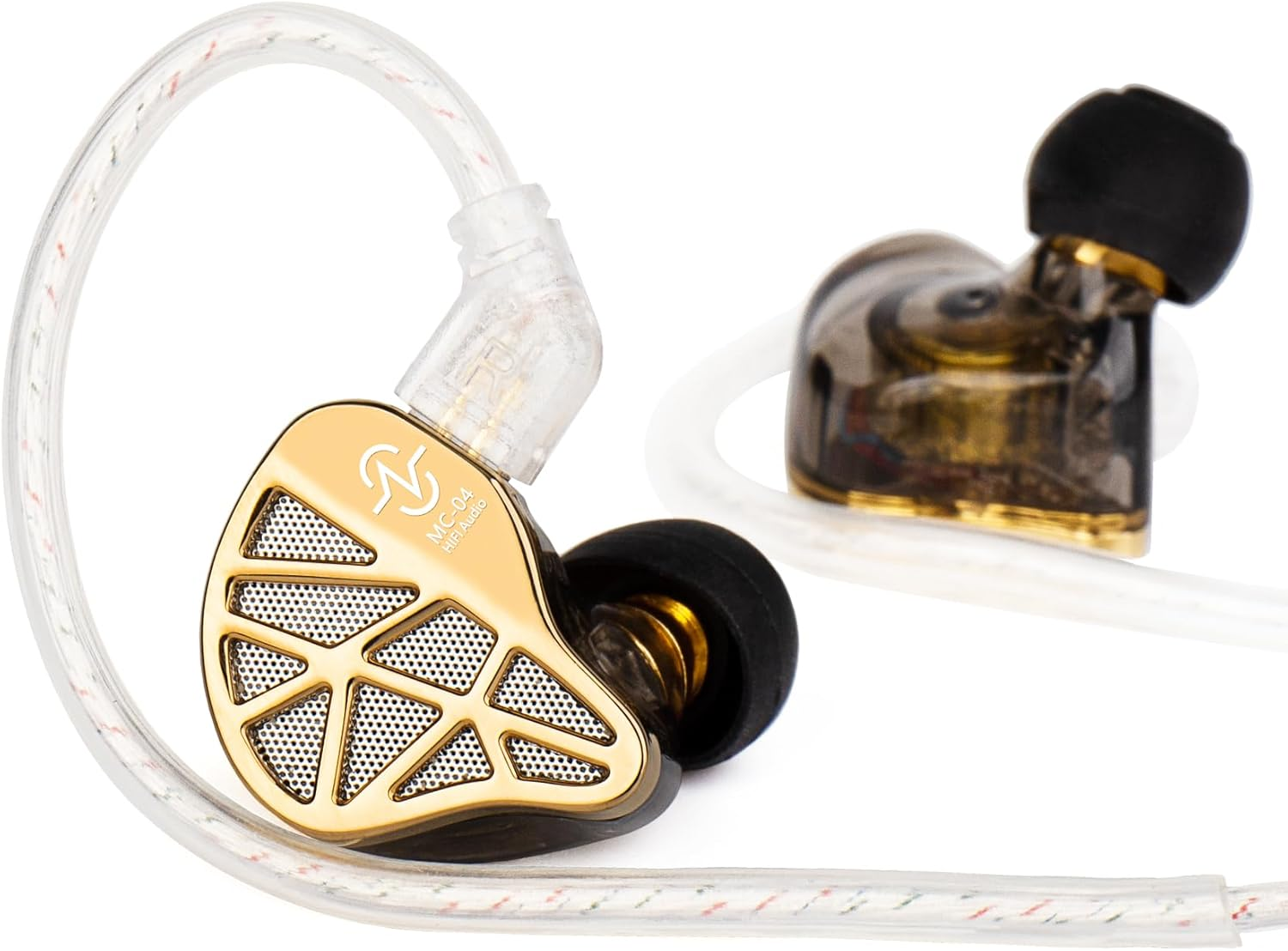 KEEPHIFI CCZ MC04 1DD 1BA Wired Headphones In-Ear Monitors for Musicians, IEM Headphones with 10 Mm Large Sound Cavity, Composite Magnetic, Clear Sound, Comfortable Gaming Earphones with Durable image number 2