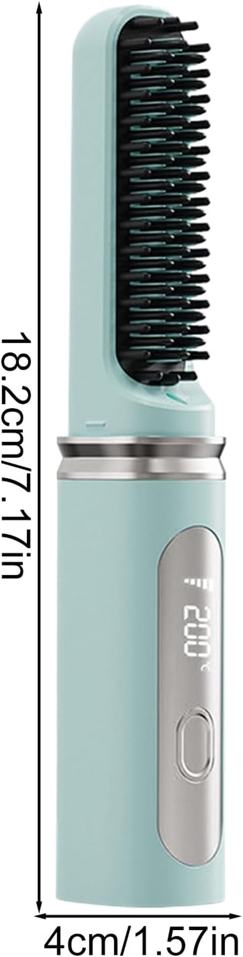 Straightening Brush - Cordless Hair Straightening Brush,Usb Rechargeable Fast Heating Curling Iron Comb Styling Tools for Women Girls All Types Volumizing